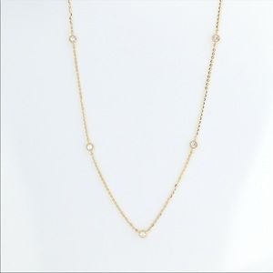 10K Solid Gold Satellite Necklace
